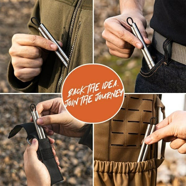 PlayStix: The 5-in-1 Titanium EDC Chopsticks & Fidget Tool