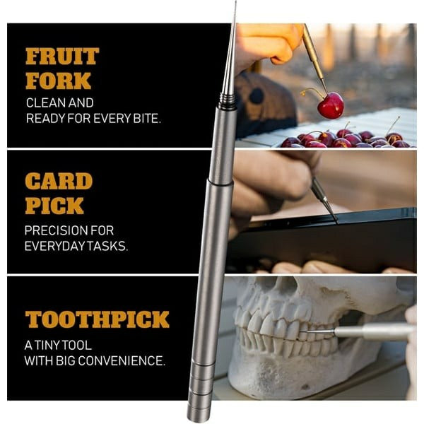 PlayStix: The 5-in-1 Titanium EDC Chopsticks & Fidget Tool